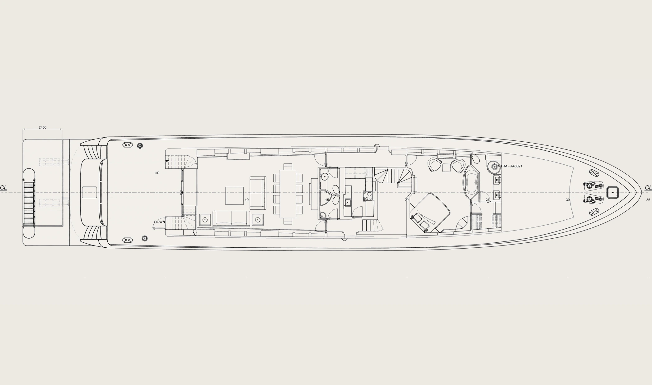 Deck plan: main deck